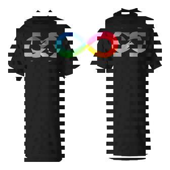 Símbolo De Conciencia De La Neurodiversidad Del Amor Del Infinito Del Arco Iris Camiseta unisex - Regaloses