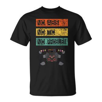 Simracing No Abs And No Tc Gaming And Racing Black T-Shirt - Seseable