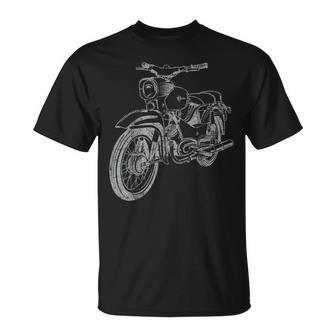 Simson Star Vintage Lineart Silhouette T-Shirt - Seseable