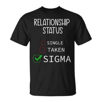 Single Taken Sigma Valentine's Day 2024 T-Shirt - Seseable