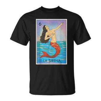 Sirène Mexicaine Carte De Jeu Sirène T-Shirt - Cadeauxyz