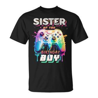 Sister Of The Birthday Boy Matching Video Game Birthday T-Shirt | Mazezy CA