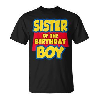 Sister Of The Birthday Boy Toy Story Decorations T-Shirt - Monsterry UK