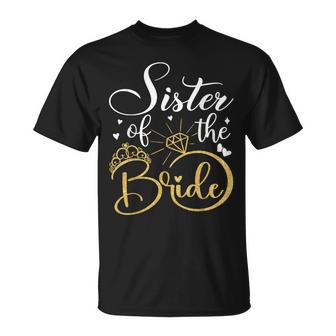 Sister Of The Bride Wedding Bridal Shower T-Shirt - Monsterry AU