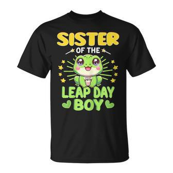 Sister Of Leap Day Boy 29Th February Birthday Leap Year T-Shirt - Seseable