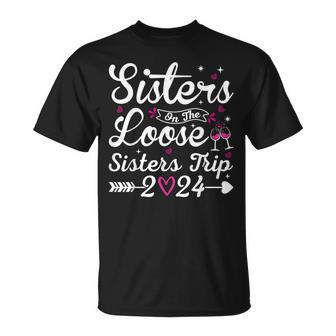 Sister's On The Loose Sister's Trip 2024 Sister's Girl's T-Shirt - Thegiftio UK