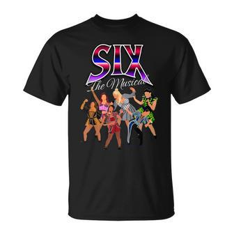 The Six Wives Of Henry Viii Six The Musical Six Retro T-Shirt - Thegiftio