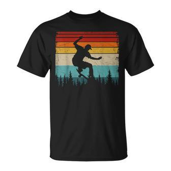 Skateboarder Retro Style Distressed Vintage Skateboarding T-Shirt - Monsterry CA