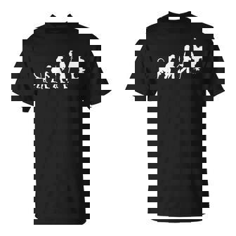 Skater Evolution Skateboarder Camiseta unisex - Regaloses
