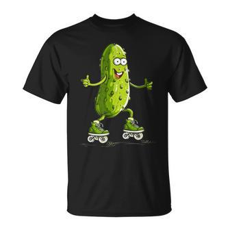 Skater Pickle Kostüm Für Inlineskating Liebhaber T-Shirt - Seseable