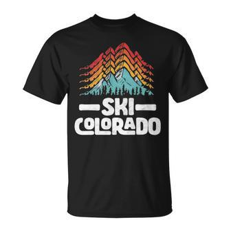 Ski Colorado Vintage 80S Mountains T-Shirt | Mazezy