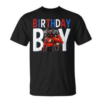 Skibidi Toilet Birthday Boy Speakerman V1 Tvman T-Shirt - Monsterry DE