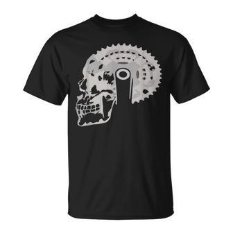 Skull Of Gears T Biking Motorcycle T-Shirt - Monsterry