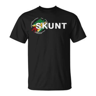 Skunt With Guyana Flag Patriotic T-Shirt - Monsterry