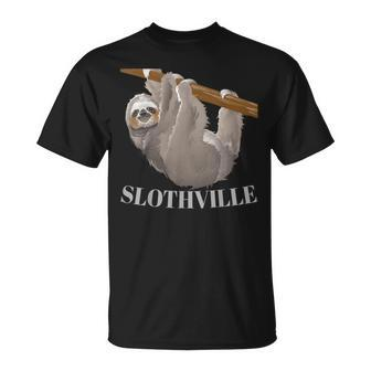 Slothville Sloth Animal Lover T-Shirt - Monsterry CA