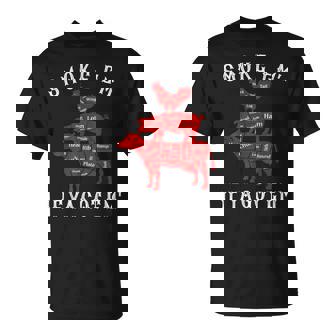 Smoke Em If You Got Em Bbq Barbecue Grilling Dad Fathers Day T-Shirt - Thegiftio UK