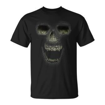 Smoky Skull Laughing T-Shirt - Monsterry UK