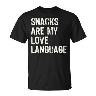 Snacks Are My Love Language Valentines Day Toddler T-Shirt - Monsterry