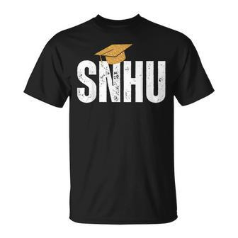 Snhu College Graduation With Hat Vintage T-Shirt | Mazezy