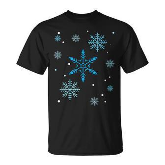 Snowflakes Ski And Snowboard Outfit T-Shirt - Monsterry AU