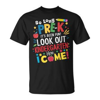 So Long Pre K Kindergarten Here Graduate Last Day Of School T-Shirt - Monsterry CA