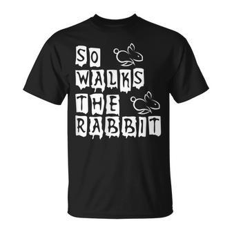 So Walks He Rabbit So Läuft Der Hase Denglisch Fun Saying T-Shirt - Seseable