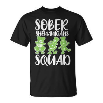 Sober Shenanigans St Patrick's Day Leprechauns St Paddys T-Shirt - Monsterry UK