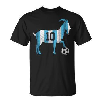 Soccer Football Greatest Of All Time Goat Number 10 T-Shirt - Thegiftio UK