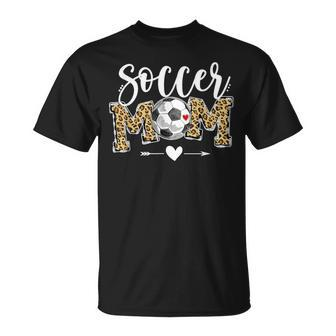 Soccer Mom Leopard Soccer Mom Mother's Day T-Shirt - Monsterry CA