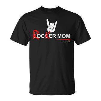 Soccer Mom Rocker Mom Rock Rebellious And Fun T-Shirt - Monsterry