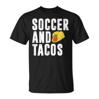 Soccer And Tacos I Love Coaching Team Soccer T T-Shirt - Monsterry