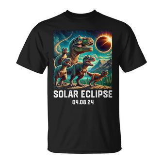 Solar Eclipse 040824 T-Rex Family Astronomy Lovers T-Shirt - Thegiftio