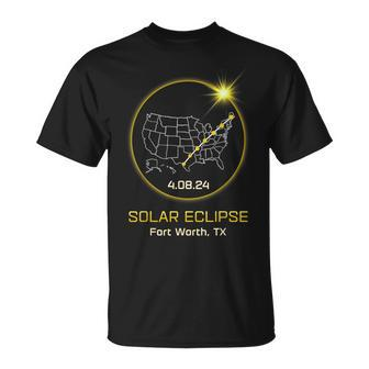 Solar Eclipse 2024 Fort Worth Tx Texas Totality Eclipse T-Shirt | Mazezy