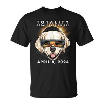 Solar Eclipse 2024 Golden Retriever Dog T-Shirt - Monsterry CA