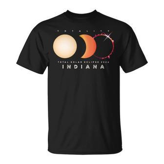 Solar Eclipse 2024 Indiana Total Eclipse America Graphic T-Shirt - Monsterry UK