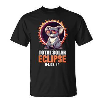 Solar Eclipse 2024 Koala Wearing Solar Eclipse Glasses T-Shirt - Seseable