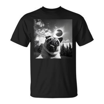 Solar Eclipse 2024 Pug Meme T-Shirt - Monsterry
