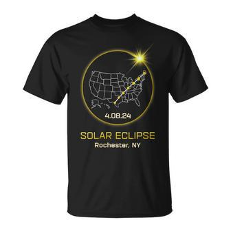 Solar Eclipse 2024 Rochester Ny New York Totality Eclipse T-Shirt | Mazezy