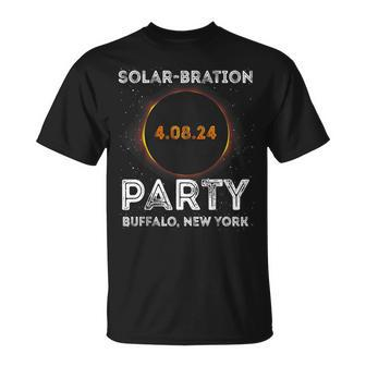 Solar Eclipse 2024 Solar-Bration Party Buffalo New York T-Shirt - Monsterry UK