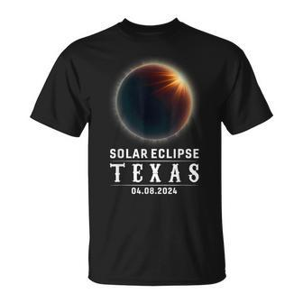 Solar Eclipse 2024 State Texas Total Solar Eclipse Men T-Shirt | Mazezy