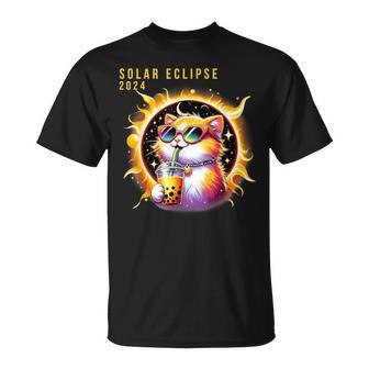 Solar Eclipse April 8 2024 Astronomy Kawaii Cat Lover T-Shirt | Mazezy DE