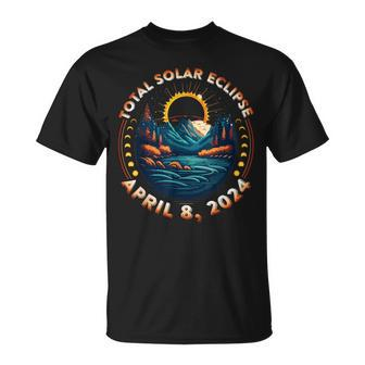 Solar Eclipse Astronomy Vintage 2024 Solar Eclipse T-Shirt - Seseable