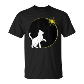 Solar Eclipse Cat 2024 Cat Lover Total Solar Eclipse T-Shirt - Seseable