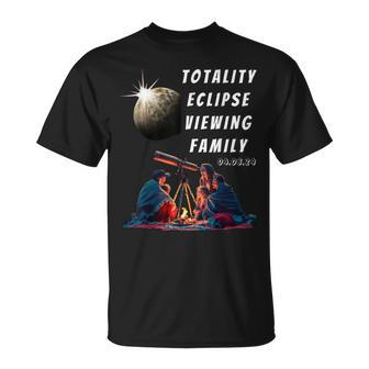 Solar-Eclipse With Family Solar-Eclipse Glasses For 2024 T-Shirt | Mazezy