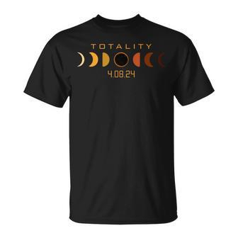 Solar Lunar Eclipse April 8 2024 Totality Astronomy Eclipse T-Shirt - Monsterry CA