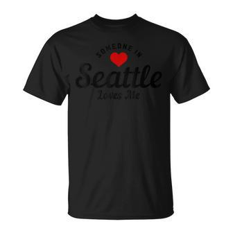 Someone In Seattle Washington Loves Me Pride Vintage T-Shirt - Monsterry DE