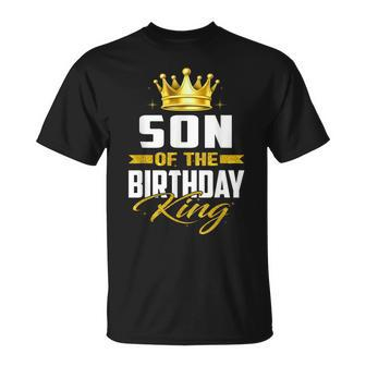 Son Of The Birthday King Bday Party For Dad T-Shirt - Seseable