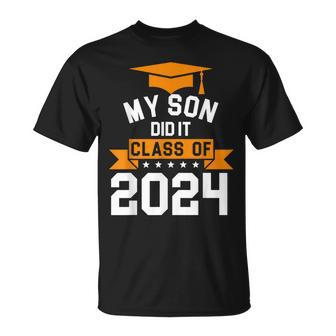 My Son Did It Class Of 2024 Graduation Proud Family T-Shirt - Monsterry DE