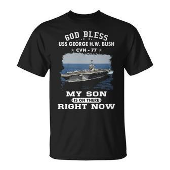 My Son Is Uss George HW Bush Cvn T-Shirt | Mazezy