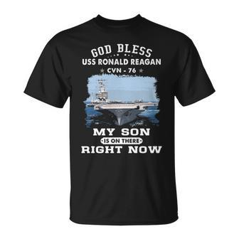 My Son Is Uss Ronald Reagan Cvn T-Shirt | Mazezy